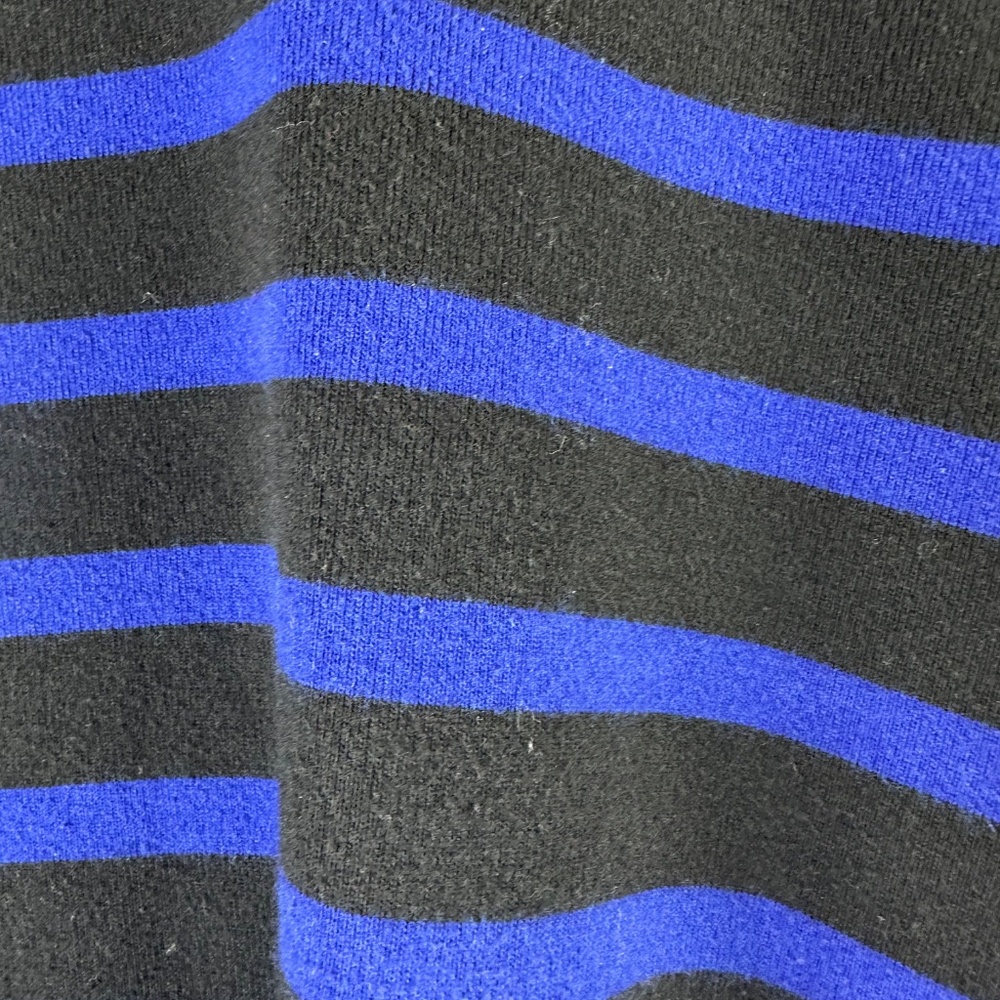 Ralph Lauren Sz 3X 22 24 Shirt Top Tee Black Blue Striped Stretch - Picture 2 of 3